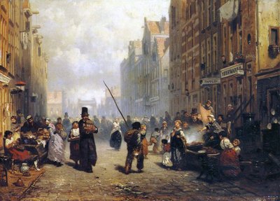 Amsterdam, the Jewish Quarter by Frans Arnold Breuhaus de Groot